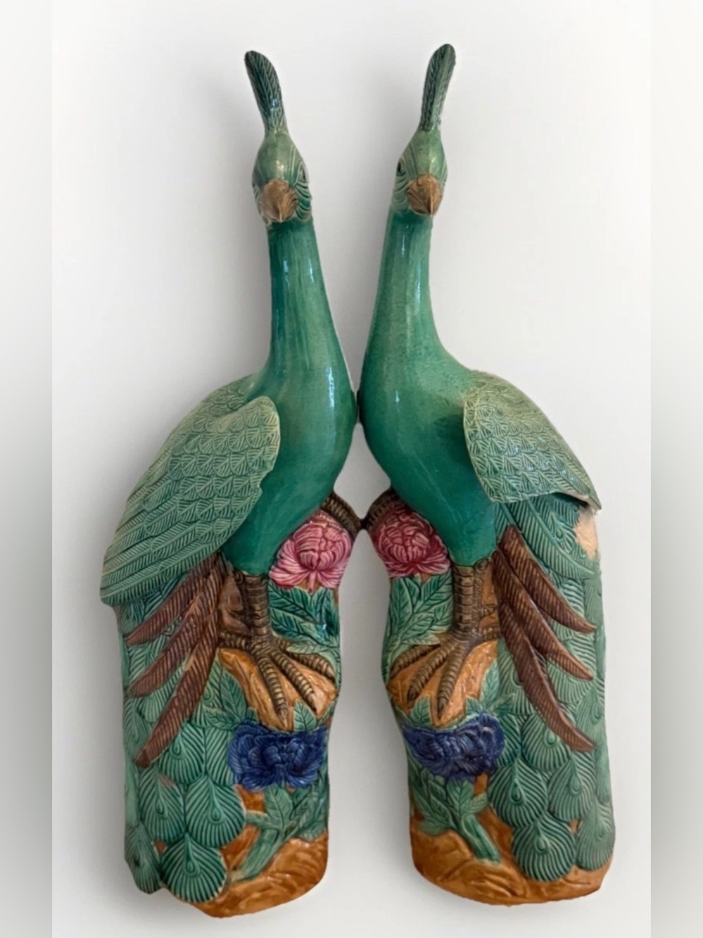 Gorgeous pair Of “Chenghua Era" (1465-1487) Chinese Phoenix Statues